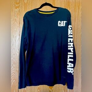 Men’s XXL Black Caterpillarlar Long sleeve Tee